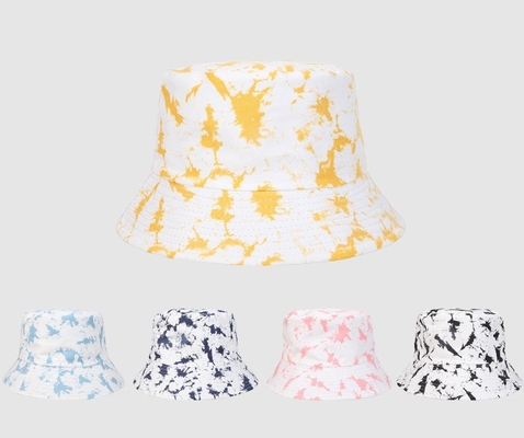 Printed Tie Dye Graffiti Sunscreen Double-Sided Wear Bucket Hat for women and men