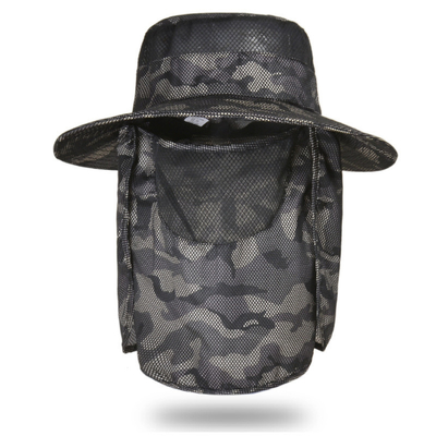 Sun protection hat Men's fishing hat camouflage visor visor face cover summer outdoor fisherman hat sun hat