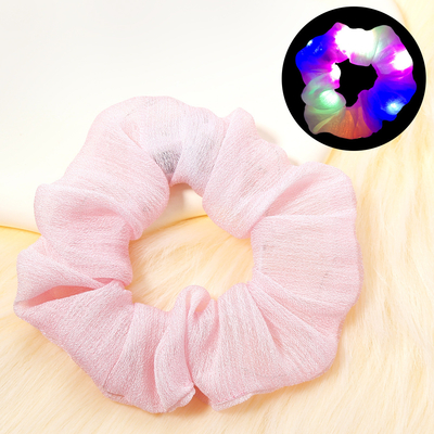 New LED mesh large scrunchie Luminous Hair Tie