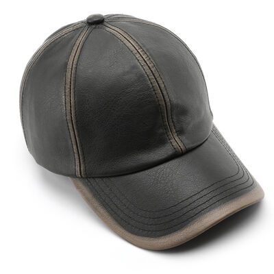 Fashional Classical Solid Color PU Baseball Cap