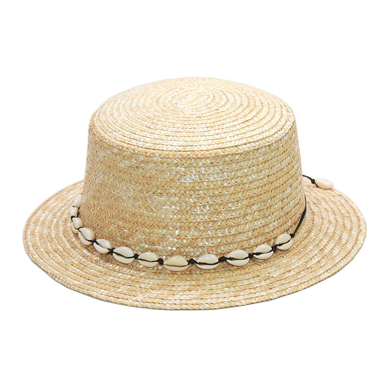 New Parent-Child Straw Shell Decoration Holiday Beach Straw Hat